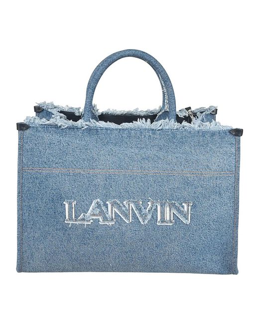 Lanvin Blue Stilvolle taschen für jeden anlass