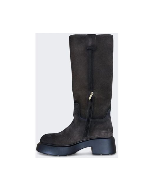 Santoni Black Easy Boot