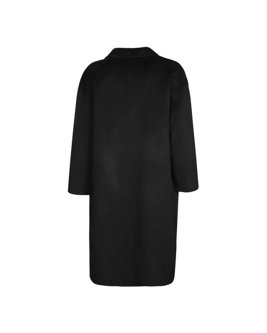 Amaranto Black Double-Breasted Coats for men