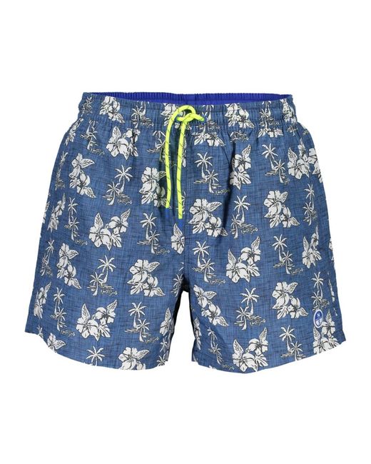 North Sails Badmode ,Veelkleurig ,Katoen Swim Boxer in het Blue voor heren
