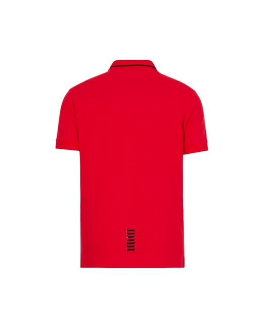 EA7 Red Polo Shirts for men