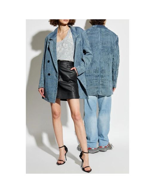 DIESEL Jassen ,Blauw ,Denim Denim Blazer D-Pekka-Fsg 2 in het Blue