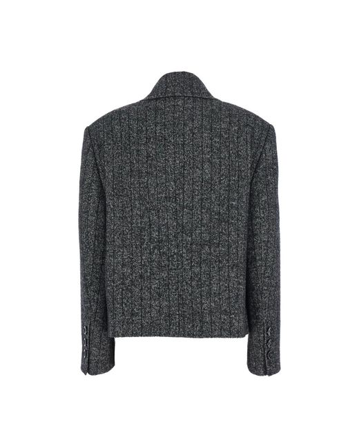 Dolce & Gabbana Gray Double-Breasted Coats