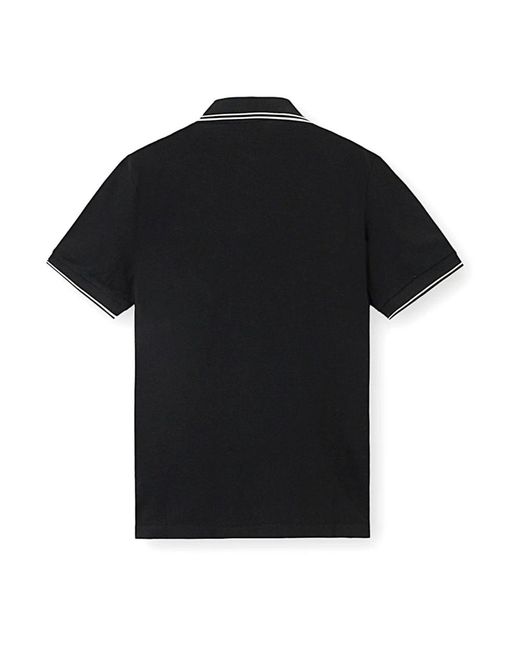 Emporio Armani Black Polo Shirts for men