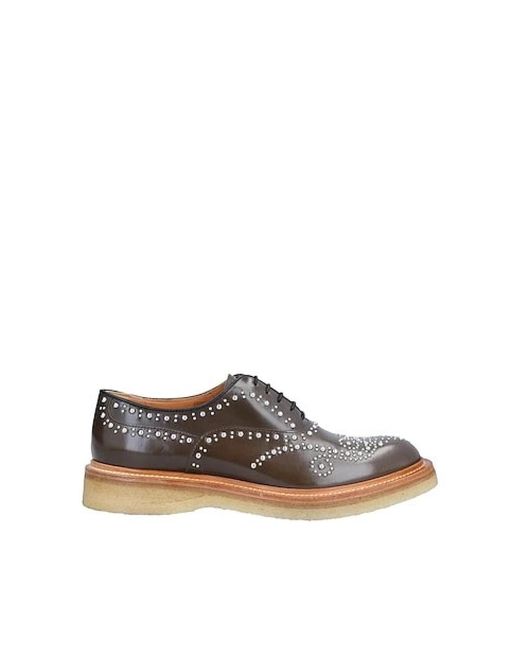 Church's Brown Lace-Up Shoes Leather