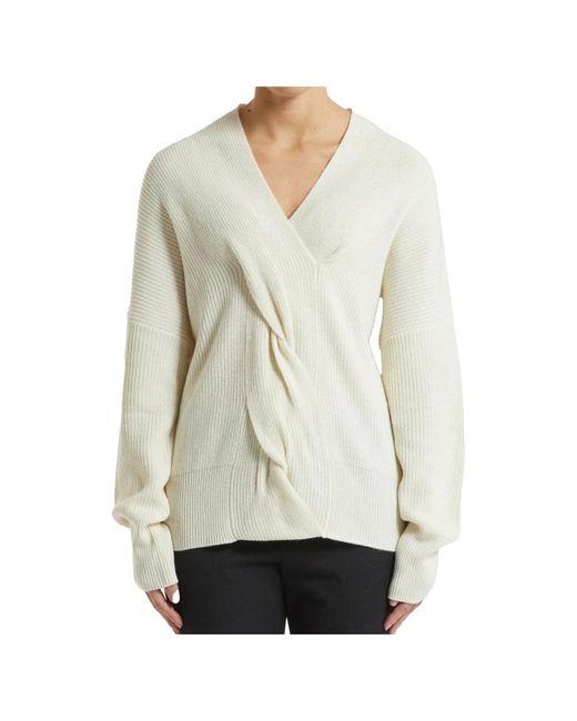 Pennyblack Natural V-Neck Knitwear