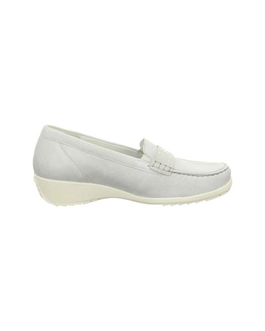 Waldläufer White Nubuk Slipper