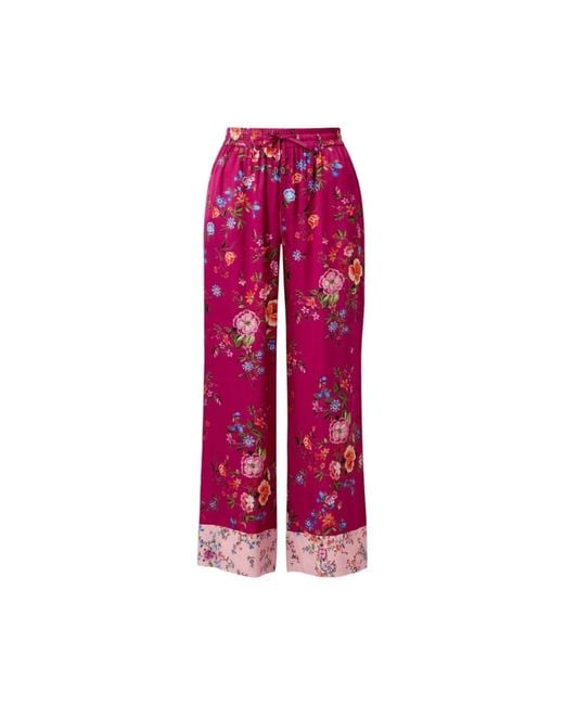Liu Jo Red Wide Trousers