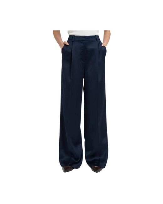 Anine Bing Blue Wide Trousers