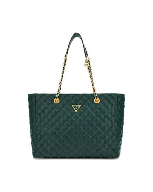 Borsa tote trapuntata - verde di Guess in Green
