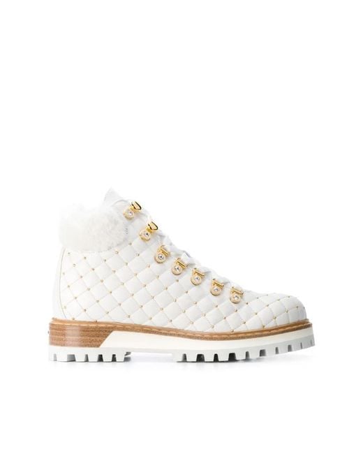 Le Silla White Winter Boots