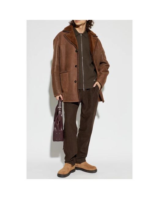Leather Jackets Etro de hombre de color Brown