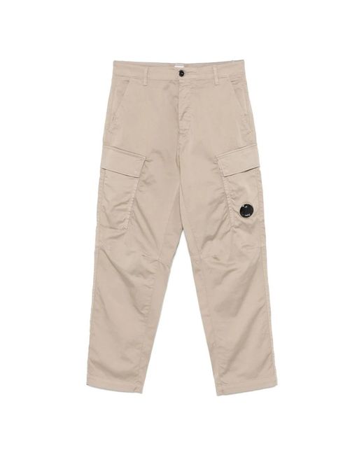 Straight Trousers C P Company de hombre de color Natural