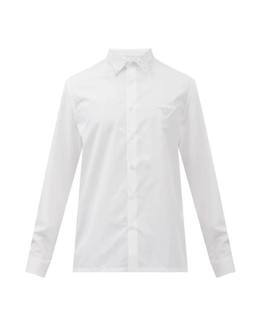 Prada White Formal Shirts for men