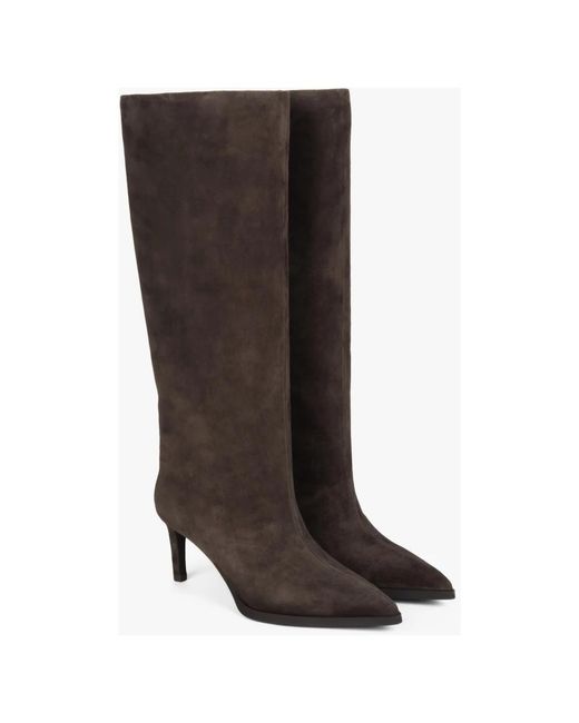 ESTRO Brown Heeled Boots