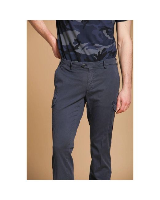 Mason's Dunkelblaue Cargo Hose Regular Fit in Blue für Herren