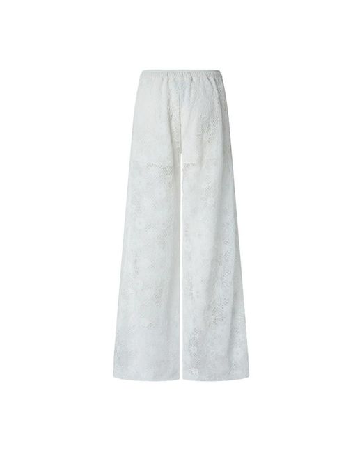 Pinko White Wide Trousers