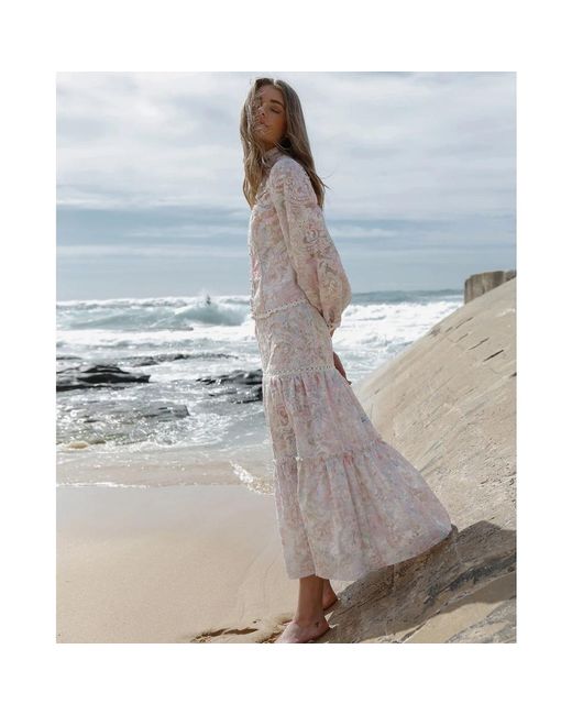 Ixiah Natural Maxi Skirts
