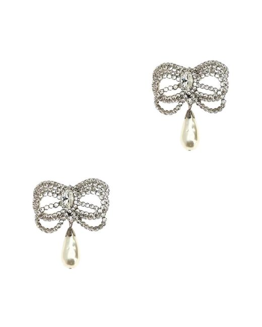Earrings Alessandra Rich de color Metallic