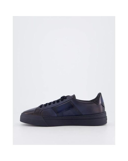 Santoni Double Buckle Sneaker in het Blue voor heren