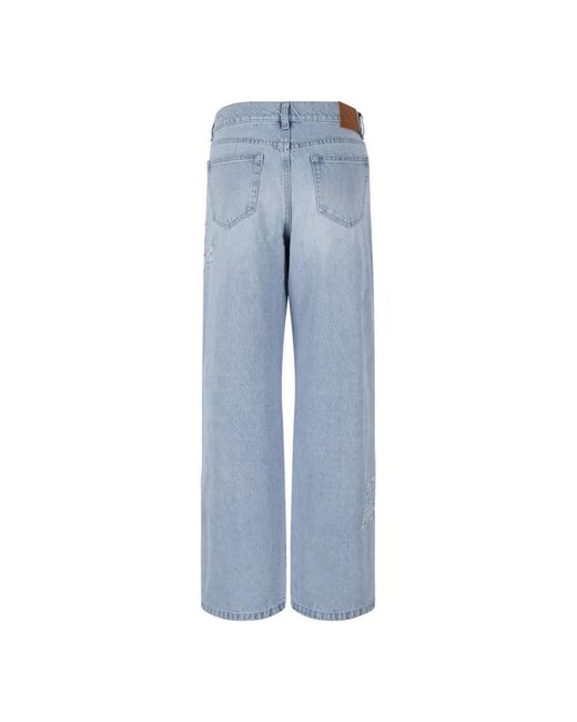 Casablanca Blue Wide Jeans