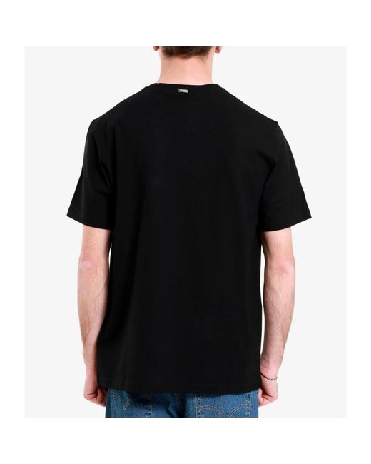 Herno Stretch baumwoll jersey t-shirt in Black für Herren