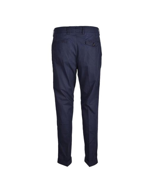 Berwich Blue Slim-Fit Trousers for men