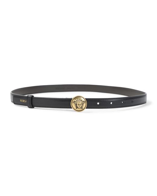 Versace Medusa Heritage Leren Riem in het Black