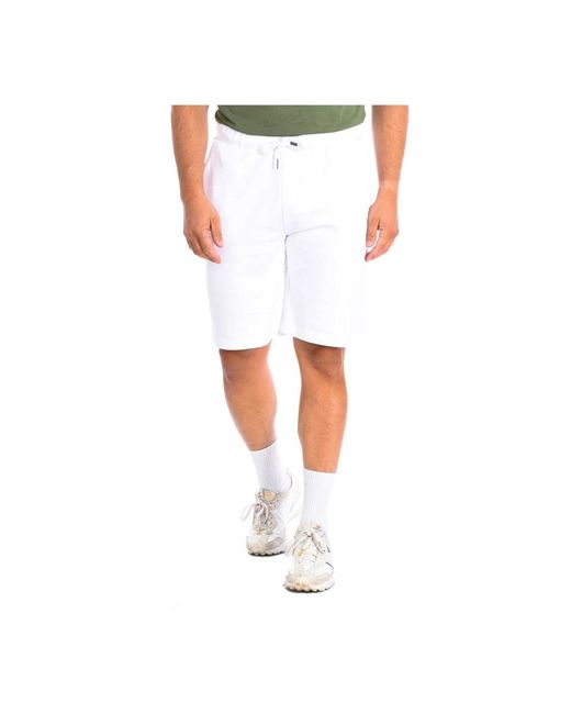 La Martina White Casual Shorts for men