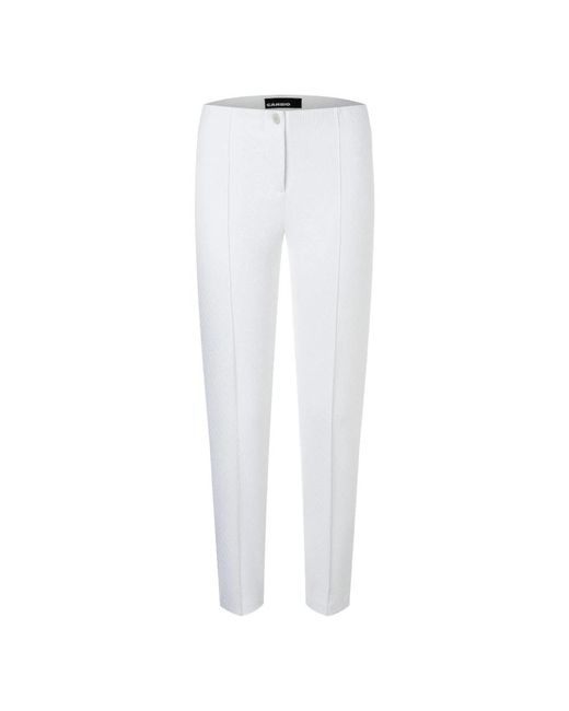 Cambio White Suit Trousers