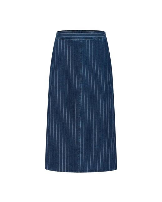Part Two Blue Midi Skirts