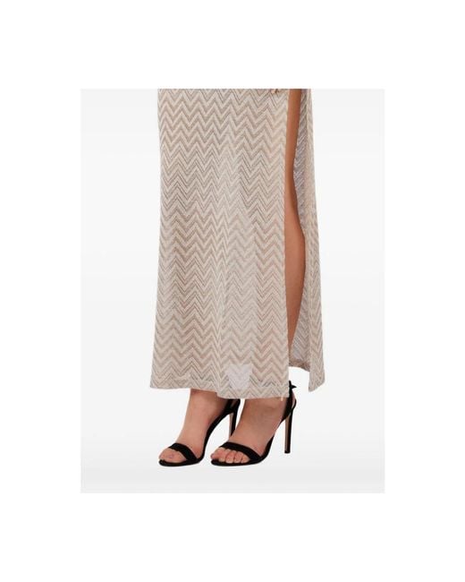 Liu Jo Natural Knitted Dresses