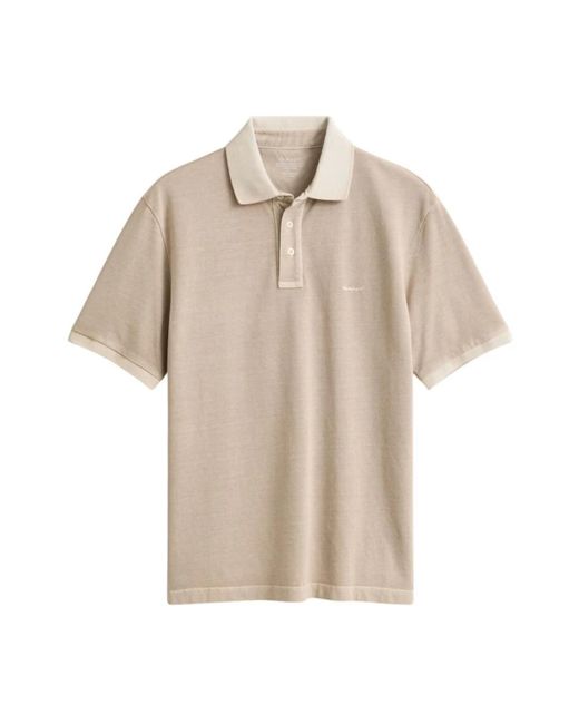 Gant Sunfaded Polo in het Natural voor heren