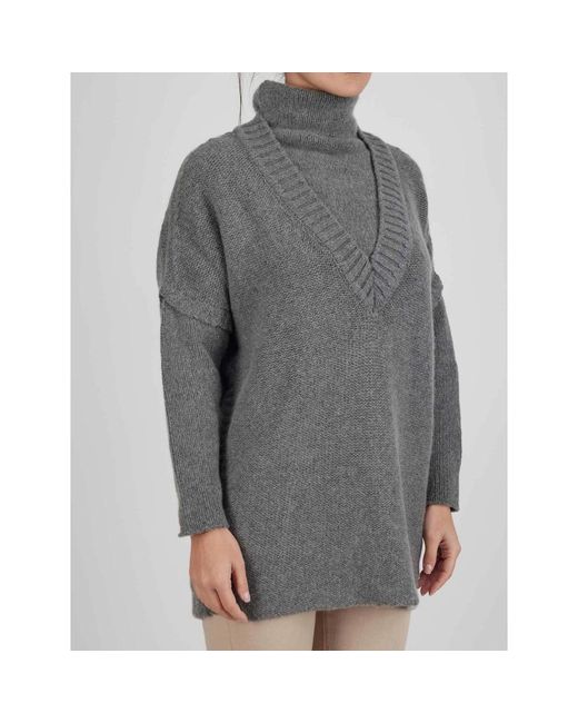 Kiton Gray Turtlenecks
