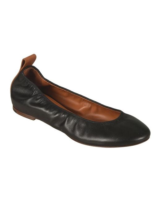Lanvin Black Ballerina Shoes