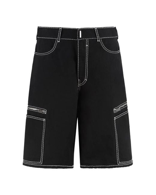 Givenchy Black Denim Shorts for men