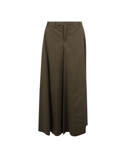 FEDERICA TOSI Green Wide Trousers