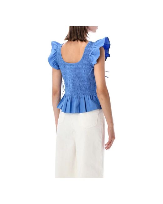 Ganni Blue Blouses