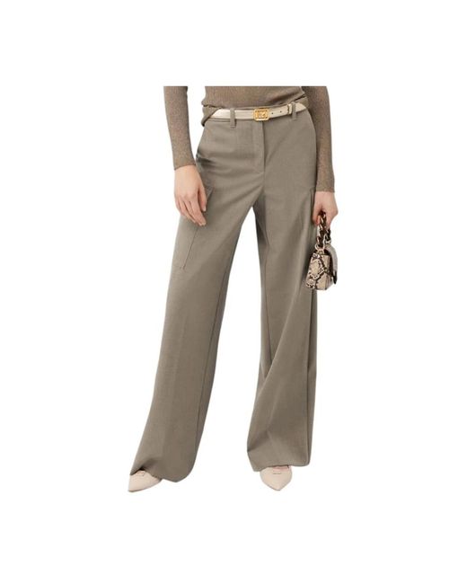 Marella Gray Wide Trousers