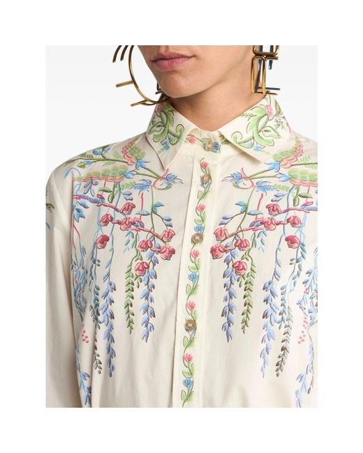 Etro White Shirt Dresses