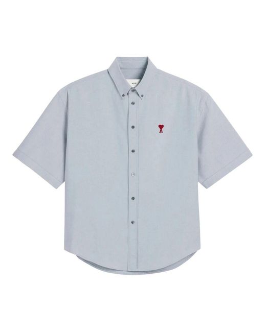 AMI Boxy fit hemd in Blue für Herren