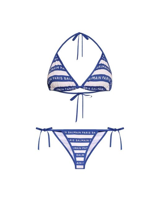 Bikinis Balmain de color Blue