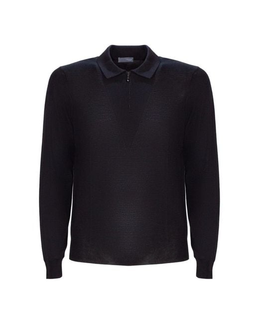 Drumohr Blue Round-Neck Knitwear for men