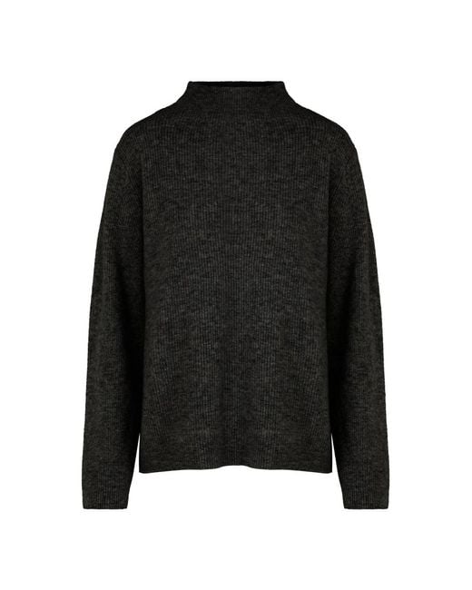 Bomboogie Wool Volcano Neck Sweater in het Black