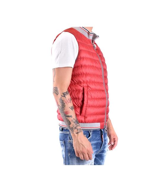 Vests di Herno in Red da Uomo