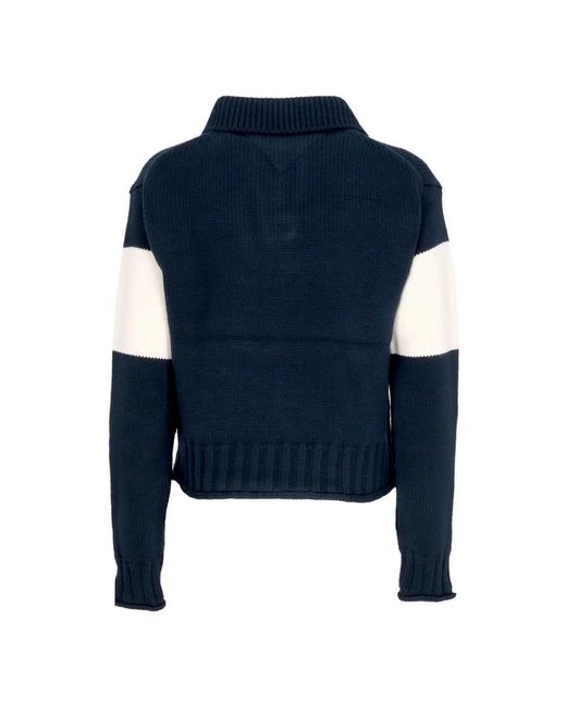 V-Neck Knitwear di Tommy Hilfiger in Blue