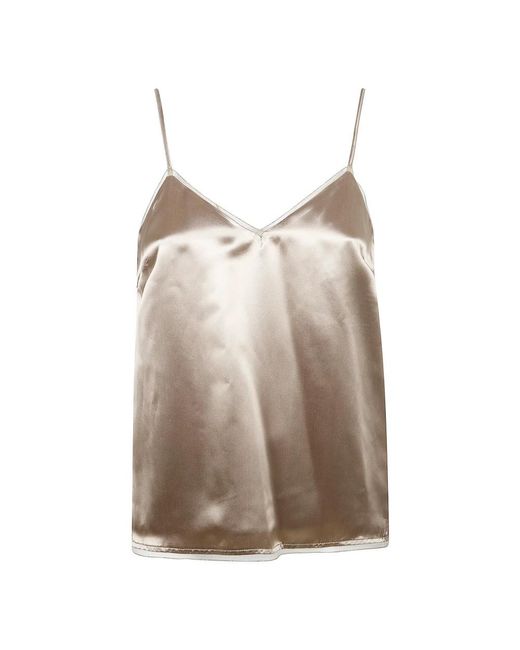 Fabiana Filippi Brown Sleeveless Tops