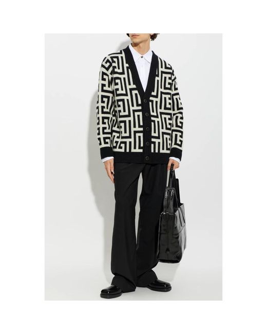 Cardigans Balmain pour homme en coloris Black