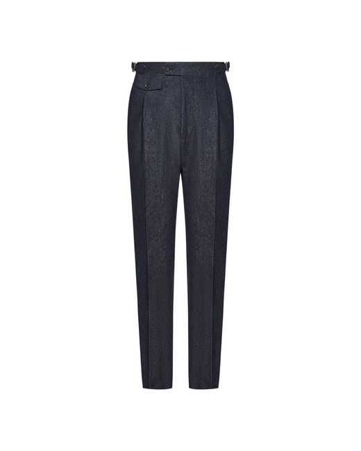 Franzese Collection Blue Suit Trousers for men