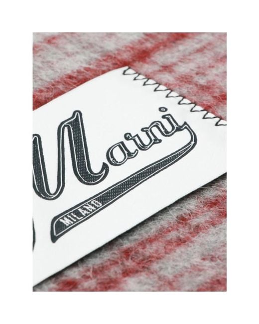 Marni Pink Winter Scarves for men